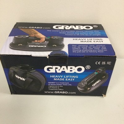 GRABO Battery Power Vacuum Suction Cup Lifter 375-lb Load
