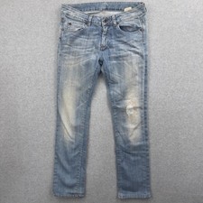 Max&Co Jeans Women 29 Blue Distressed Mum's Closet Low Rise Straight Leg Limited