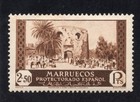 Spanish Morocco 1935 2.50p brown Arzila, Scott 155 MH, value = $32.50 — photo 1