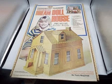 Vintage Arrow Dream Doll House Wood Assemble-by-Numbers 2 Story/4 Room #697