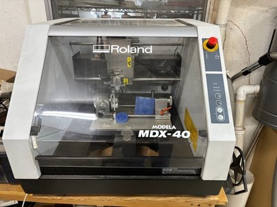 Roland Modela MDX-40 3D Engraver CNC Mill Desktop Benchtop With 4th Axis