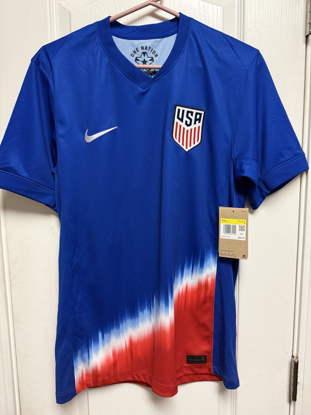 Nike USA National Team Soccer Dri-FIT Jersey Blue/Red/White Men's Size S