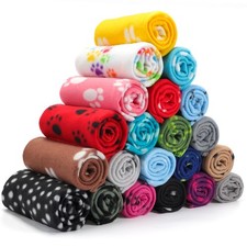 20 Pcs Puppy Blanket Pet Soft Fleece Dog Blankets Warm Felt Throw Sleep Mat B...