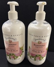 2-Pack Crabtree Evelyn Rosewater Soothing Moisturizing Body Lotion 16.9 Oz