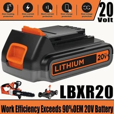 2.0Ah for Black and Decker 20V Lithium-Ion Max Battery 20 Volt LBXR20 LBXR2020