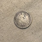 1856 Philadelphia Mint Silver Seated Liberty Half Dime QA3082 905-101