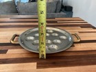 Vintage Copper 12‑Cup Poaching Pan – Brass Riveted Handles  Mid‑Century — photo 4
