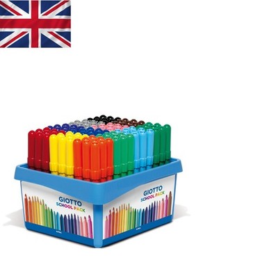 Multicolor 108 Pack waschbare Filzstifte - große Feder für endlose Kreativität