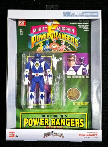 Bandai Auto Mighty Morphin Power Rangers BLUE Ranger BILLY Figure VINTAGE 1994