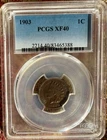 1903 Indian Head Cent Penny 1c PCGS XF40