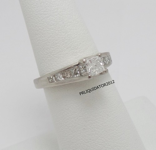 1CT Natural Diamond Engagement Anniversary Wedding Bridal Ring 14K White Gold - Picture 2 of 12