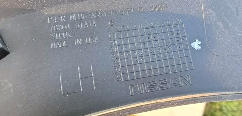 NISSAN PATHFINDER REAR LEFT SIDE QUARTER WHEEL ARCH FLARE MOLDING OEM 2022-23 💠 - Picture 6 of 6
