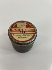 Teach-O-Filmstrip Popular Science Testing Food and Nutrients Tin Canister Only