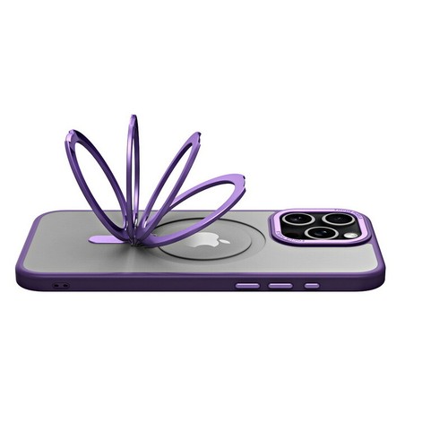For iPhone 16 Pro Max 15 14 13 12 Hybird Case Cover With Hidden Magnetic Stand - Picture 13 of 21