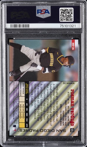 2022 BOWMAN HERITAGE PROSPECTS VAR #BHP141 ROSMAN VERDUGO PSA 10 - Picture 2 of 2