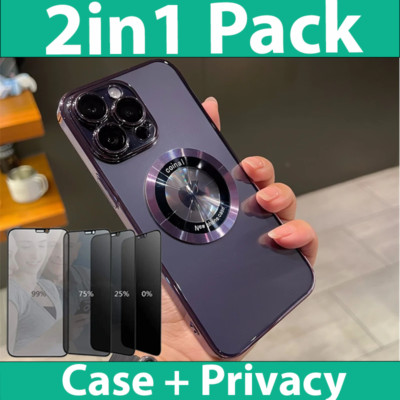 Hülle für iPhone 15 14 13 12 11 Pro Max Plus Case Kamera Schutz Blickschutz Glas