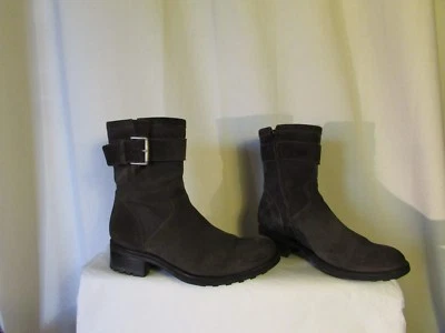 boots/bottines Biker FREE LANCE daim gris pointure 41 - Photo 1/4