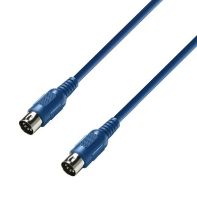 Adam Hall Cables 3 STAR MIDI 0075 BLU rot, Kabel 0,75 m-male-DIN 5-P 250106-0002