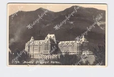 RPPC Real Photo Postcard Canada Alberta Banff Springs Hotel