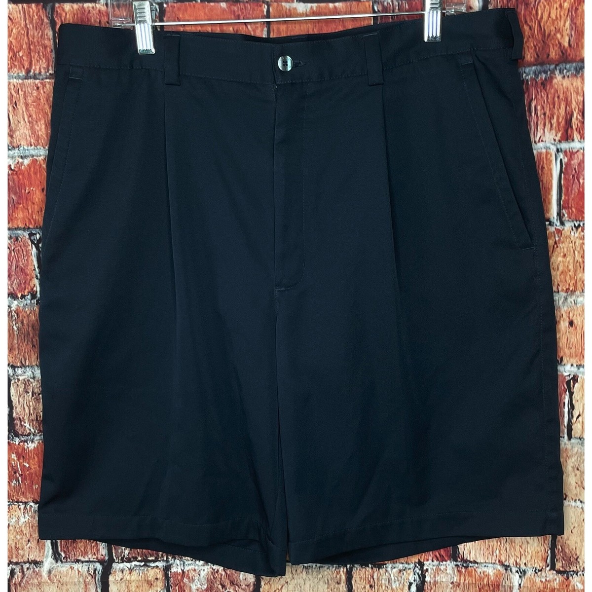 Nike Golf Fit Dry Men's Navy Blue Pleated Chino Khaki Dress Shorts