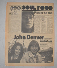 John Denver  half page single ad 1974 rock and roll newspaper  Annie's Song