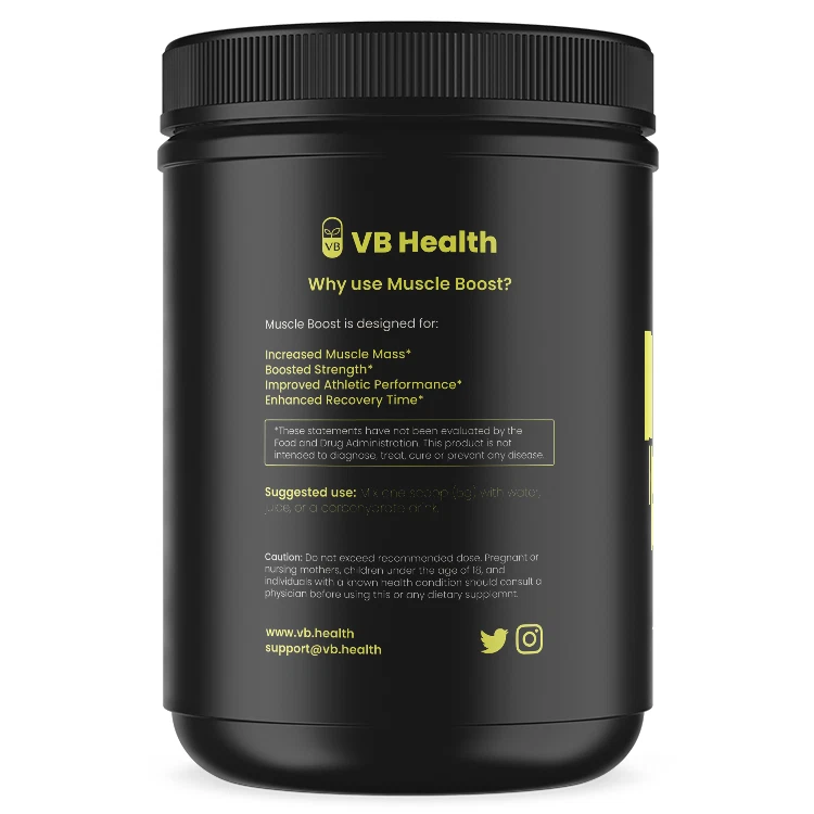 Muscle Boost: monohidrato de creatina pura - sin rellenos ni aditivos, 60 porciones Foto 3 de 3