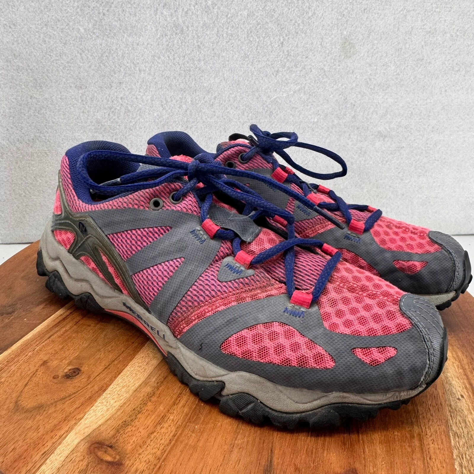 Scarpe da trail running Merrell leggere sportive rosa grigio donna 8 5