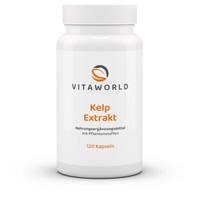 Vita World Kelp Algen Extrakt 500Mg 120Kap Jod, Spirulina,Vegan, Braunalgenextr.