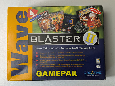Creative Wave Blaster II CT1910 MIDI Wavetable Daughterboard Open Box-Unused