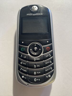 Motorola Tracfone Model TFC139B Silver Cell Phone untested No battery zal