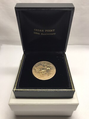 1970 Original Box + Coin 100th Year Cedar Point Amusement Park Sandusky Ohio NEW