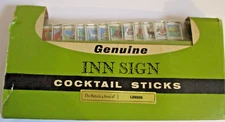 RARE Vintage Genuine Hotels, Inns Sign London Cocktail Sticks (SKU# 2344)