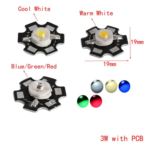 10Pcs COB LED Light 1W 3W 5W 7W Chip With High Power Beads White Light Warm Whit - Picture 19 of 24