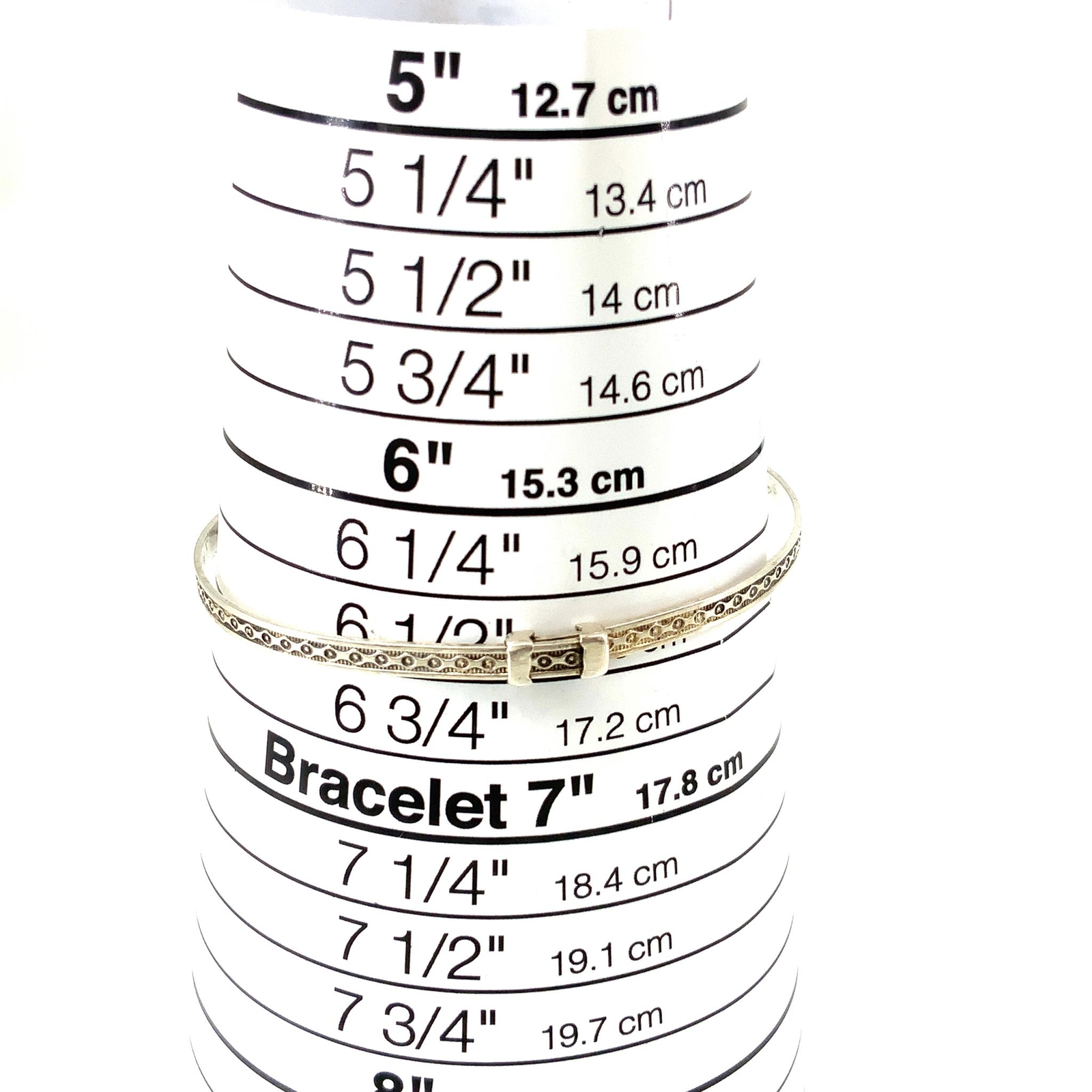 Vtg Signed Sterling Silver Textured Pattern Petit… - image 7