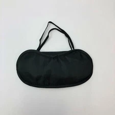 Sleeping Mask with 2 Straps Black Relaxing Traveling Flying Soft Blindfold
