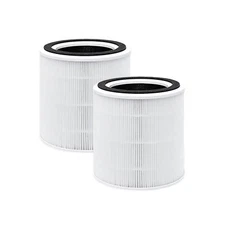 Nispira 3-In-1 True HEPA Filter for TaoTronics Air Purifier Part TT-AP005. 2 Pk