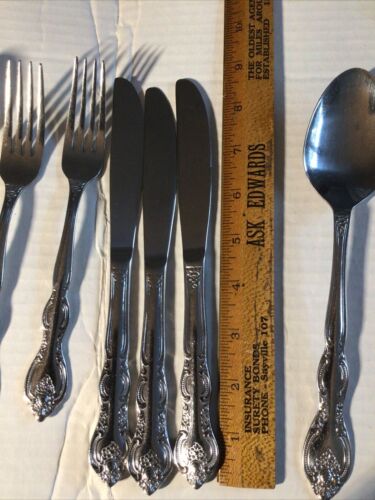 Posate internazionali inox 21 pezzi forchette da tavola cucchiai coltelli. - Foto 5 di 7