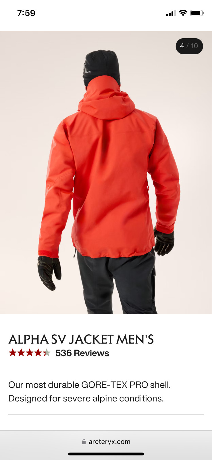 Arc'teryx Alpha SV Jacket (Medium) - Gem