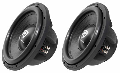 (2) Rockville W12K6D4 V2 12'' 2400 Watt Car Audio Subwoofers Dual 4-Ohm Subs