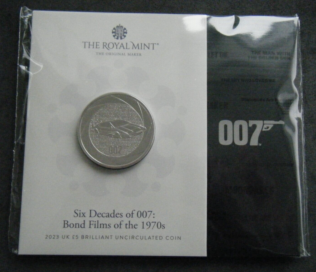 2023 Bond Films of the 1970s The Spy Who Loved Me UK £5 BU Coin Pack IN  STOCK | eBay UK