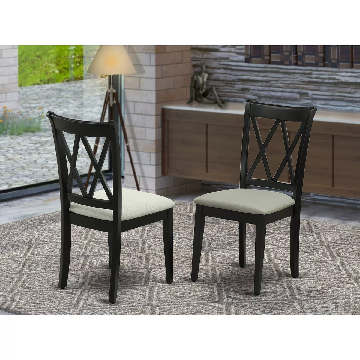 Double x chairs outlet
