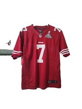 Colin Kaepernick San Francisco 49ers Nike Super Bowl XLVII Red Jersey Women's L
