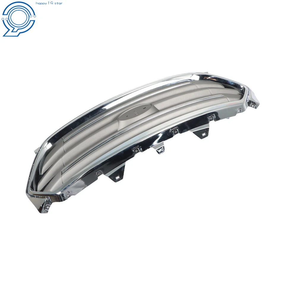 Front Bumper Cover + Grille Assembly For 2013-2019 Ford Taurus Primed Chrome — 第 3/4 张图片