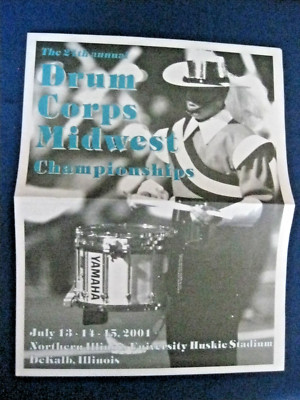 Drum Corps Midwest Championship Program 24th Annual Dekalb Illinois 2001