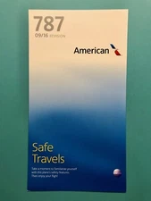 AMERICAN AIRLINES SAFETY CARD--787