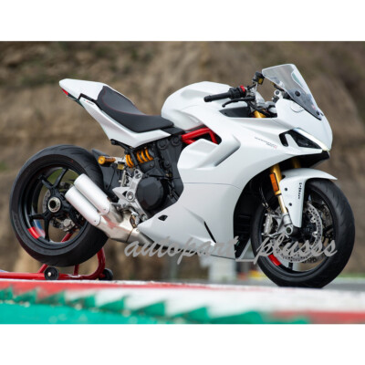 Glossy White ABS Bodywork Fairing Panel Kit For Ducati Supersport