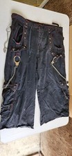 Vntg Y2K Tripp NYC Rave Baggy Wide Leg Bondage Goth Emo Punk Flare Pants Sz XXL