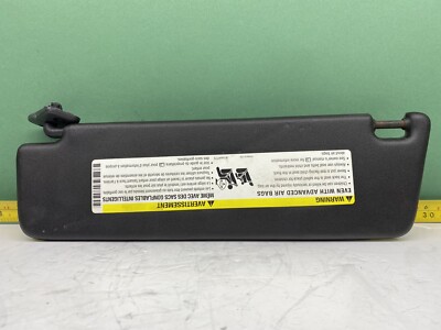 10-15 Chevrolet Camaro Right Passenger Sun Visor Sunvisor Covered Mirror OEM