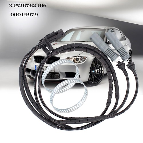 Set Sensori ABS E Anelli Posteriori Per BMW Serie 1 E81 E87 E Serie 3 E90 E91 E92 - 2 Pezzi + 2 Anelli - Foto 10