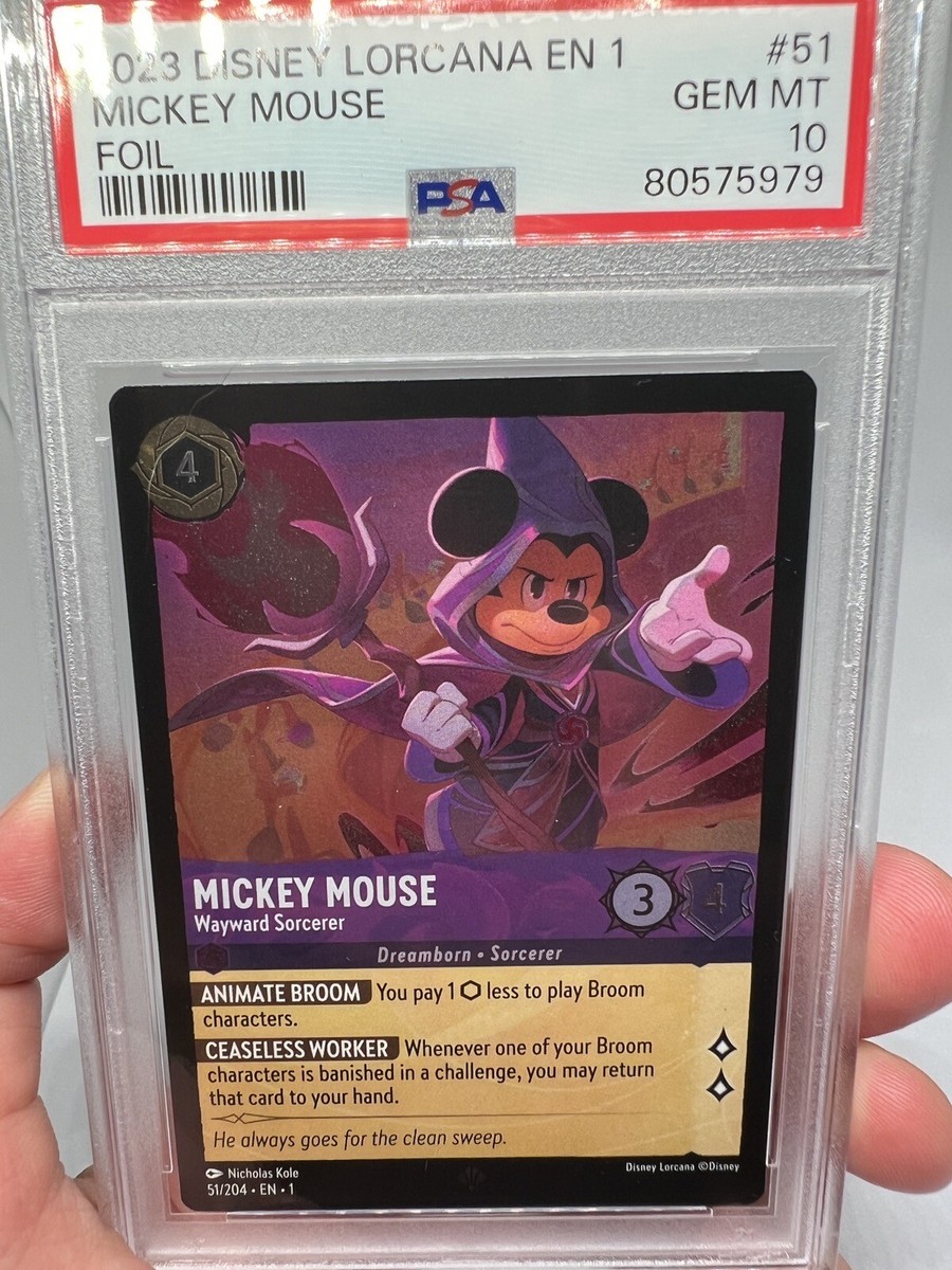 PSA 10 - Disney Lorcana Mickey Mouse PSA 10 - Disney Lorcana Mickey Mouse